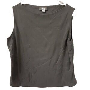 AGB Woman's Top Size LARGE, Black, Sleeveless, Black, 92% Nylon/8% Spandex